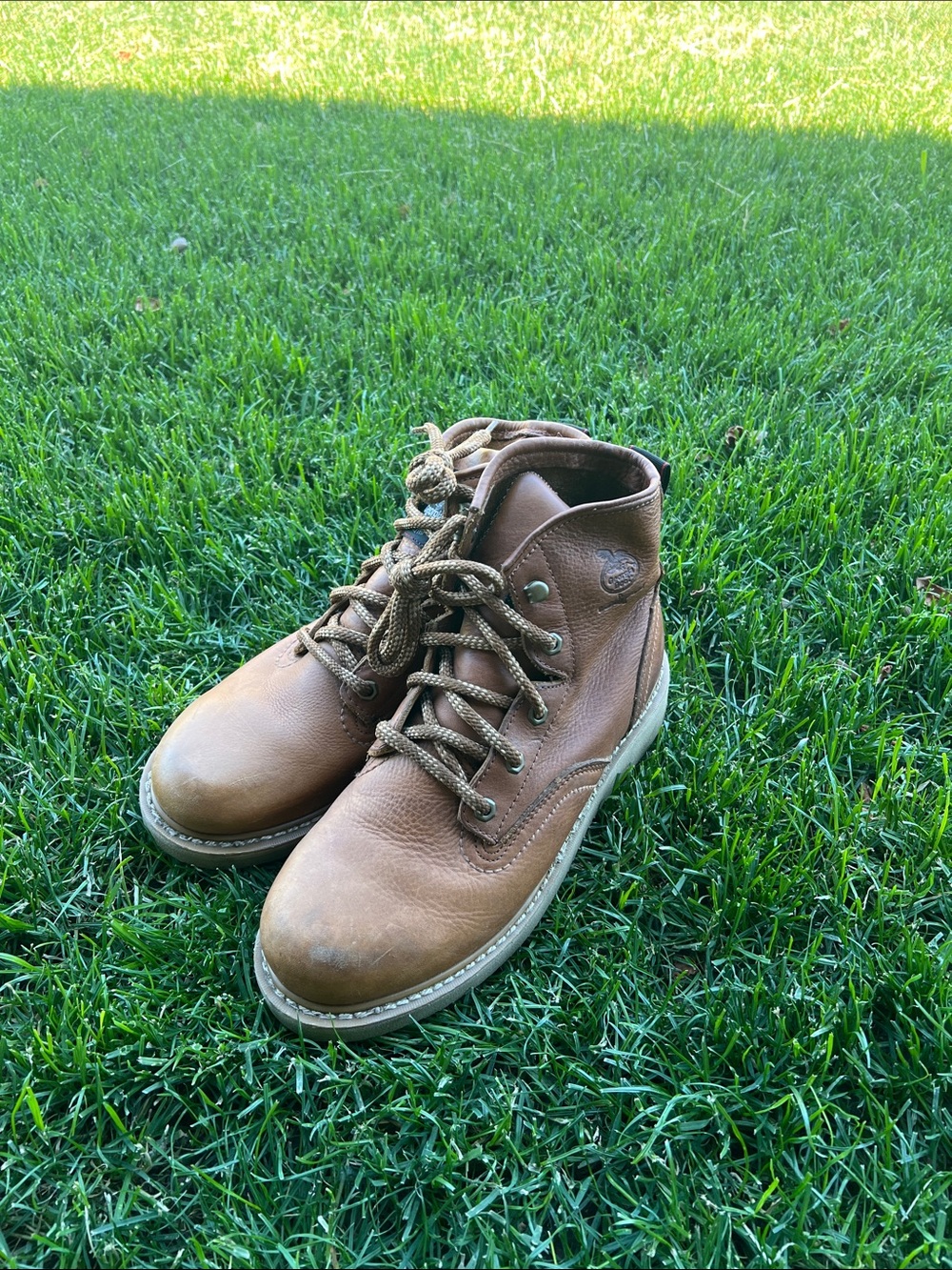 Georgia Leather Work Boot - Brown Men's Lace-Up sz 9.5 W New, without tags